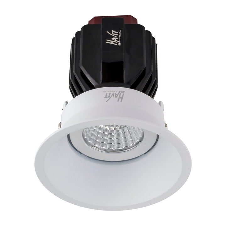 HCP-81320117 / HCP-81340117 - White Round Deep Tilt 17w Recessed LED Downlight