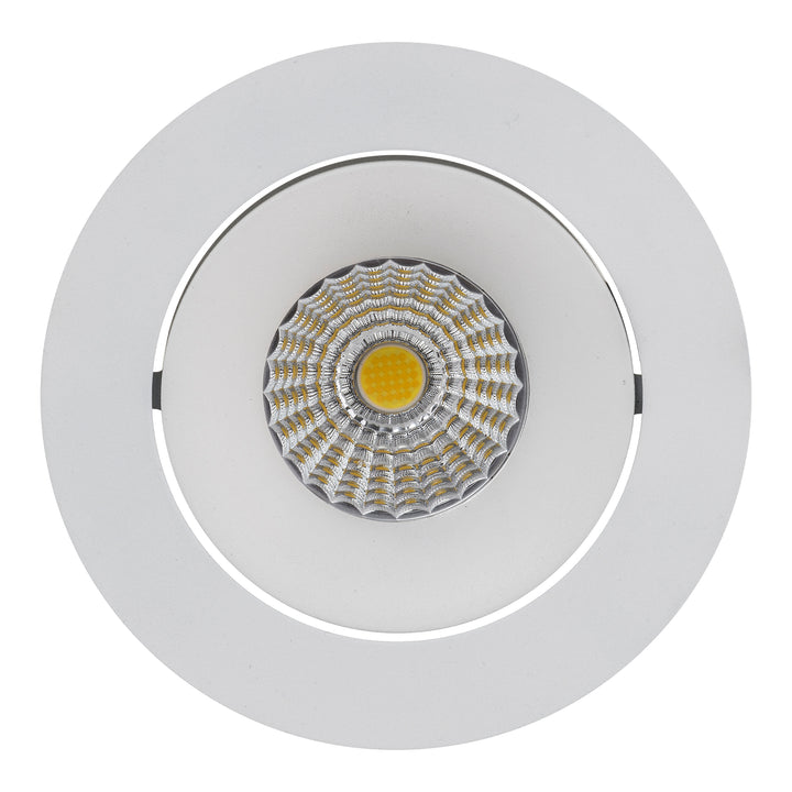 HCP-81320213 / HCP-81340213 - White Round Tilt 13w Recessed LED Downlight