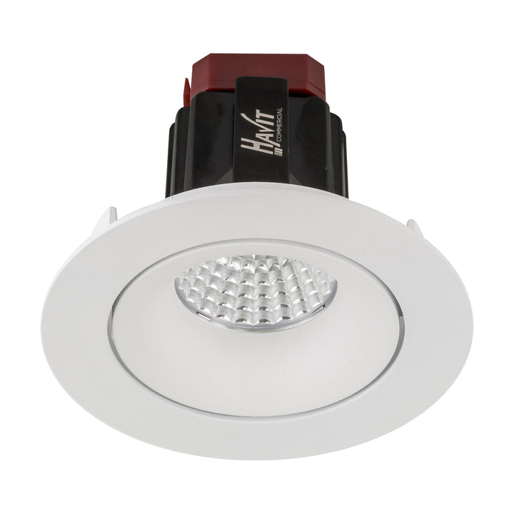 HCP-81320506 | HCP-81340506 - White Round Tilt 6w Recessed LED Downlight