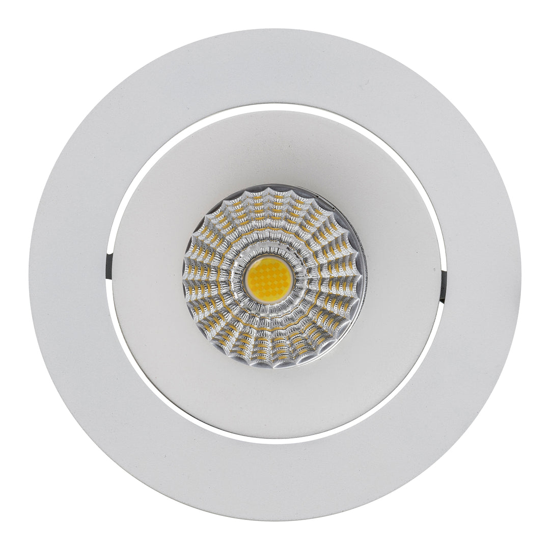 HCP-81320506 | HCP-81340506 - White Round Tilt 6w Recessed LED Downlight