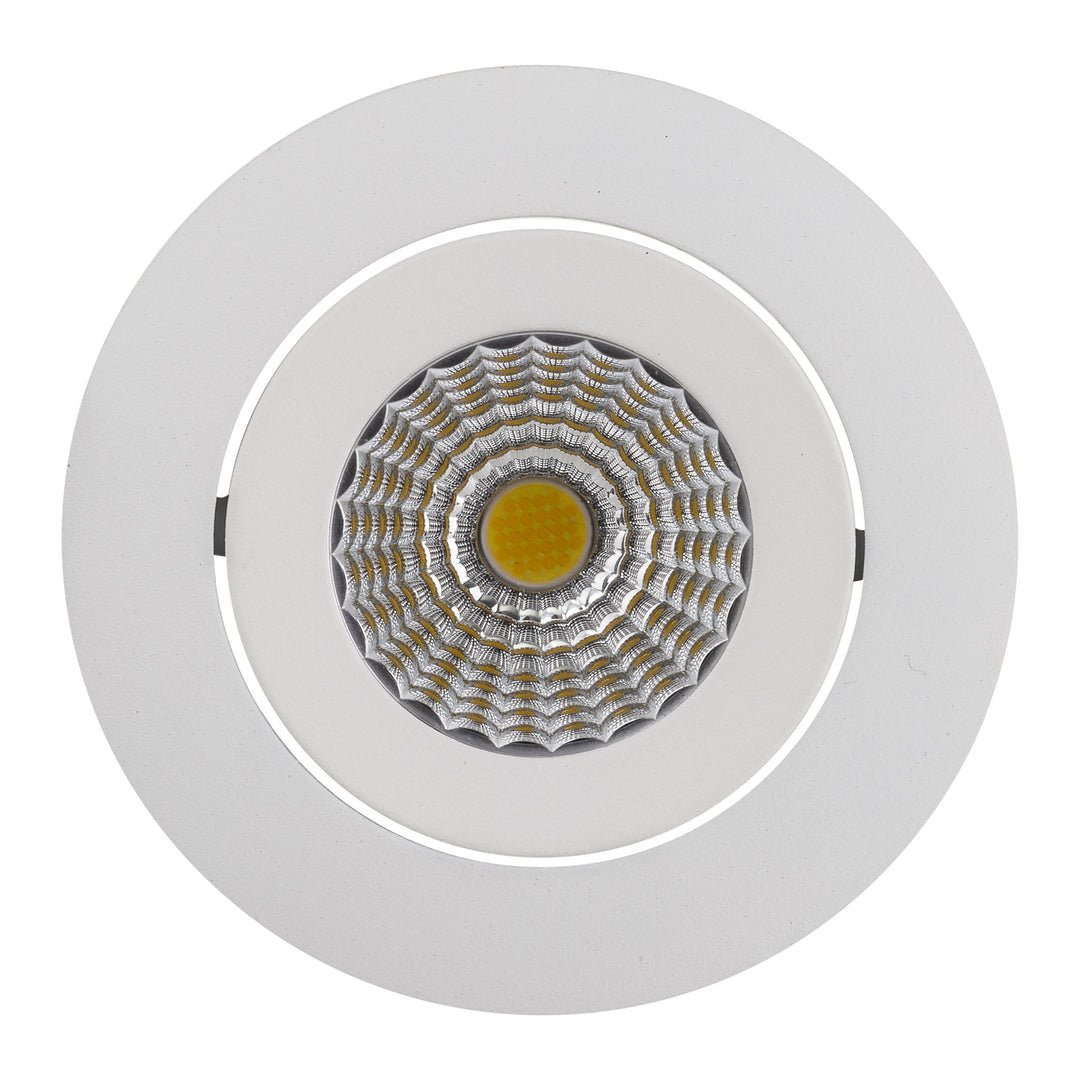 HCP-81320606 | HCP-81340606 - White Round Tilt 6w Recessed LED Downlight