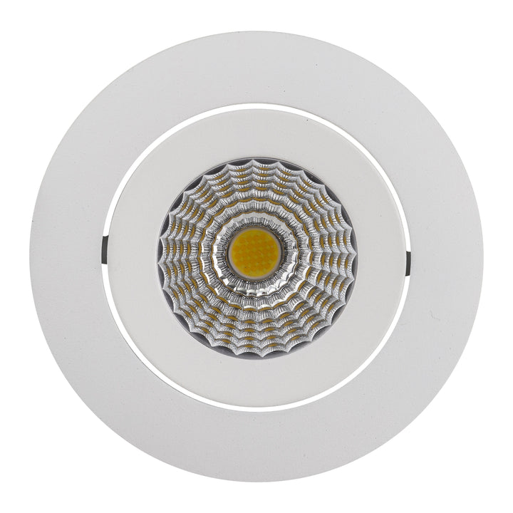 HCP-81320606 | HCP-81340606 - White Round Tilt 6w Recessed LED Downlight