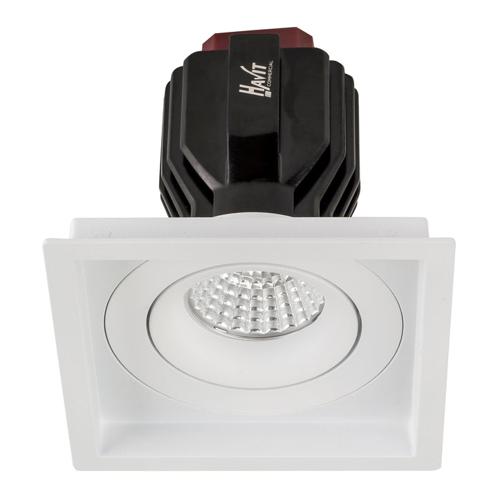 HCP-81321017 / HCP-81341017 - White Square Tilt 17w Recessed LED Downlight