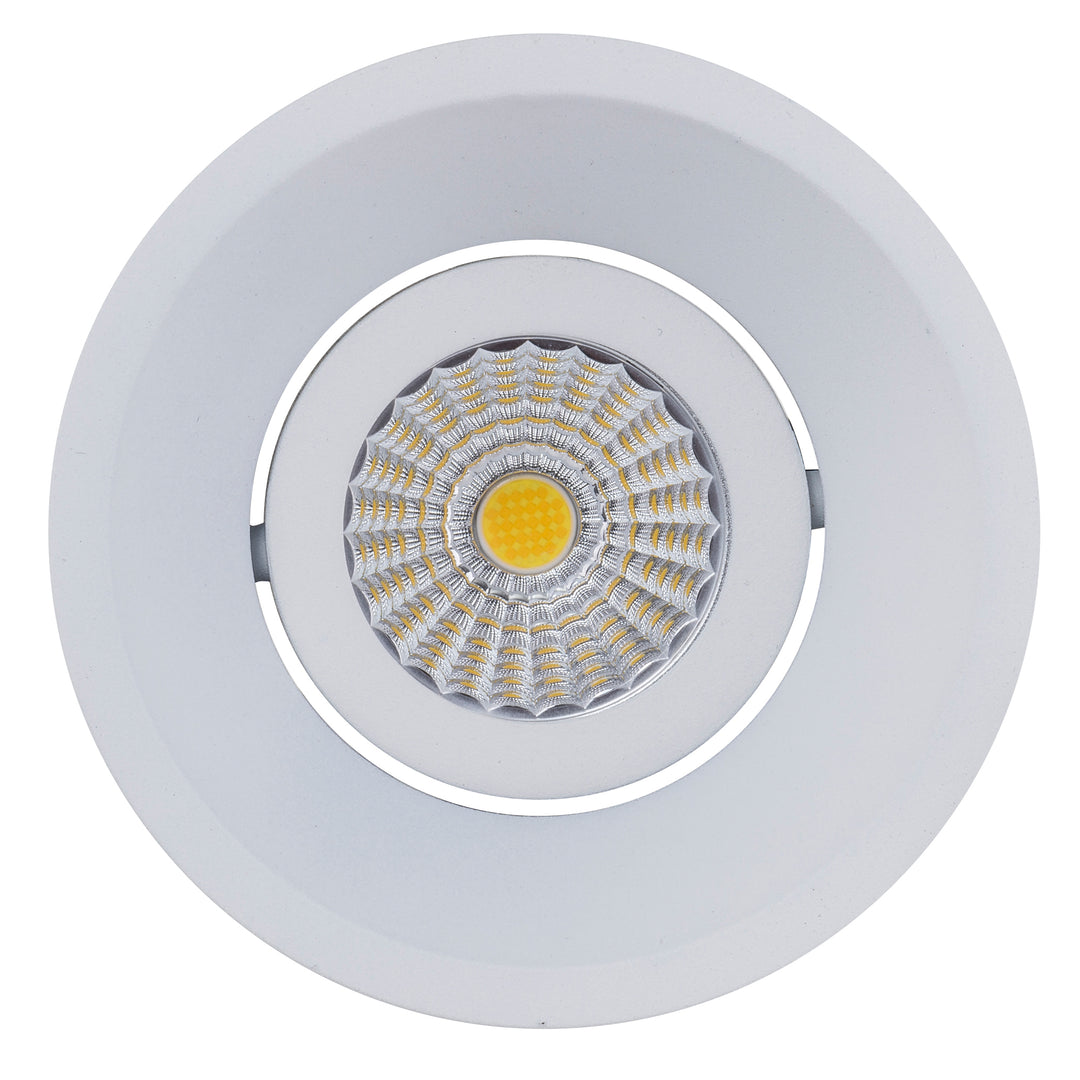HCP-81350113- White Round Deep Tilt 13w Dali Tunable Recessed LED Downlight