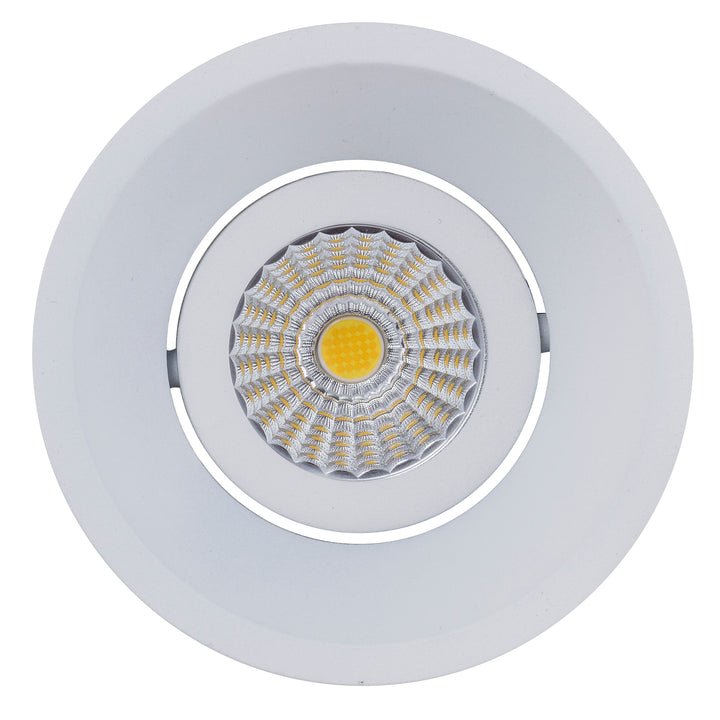 HCP-81350113- White Round Deep Tilt 13w Dali Tunable Recessed LED Downlight