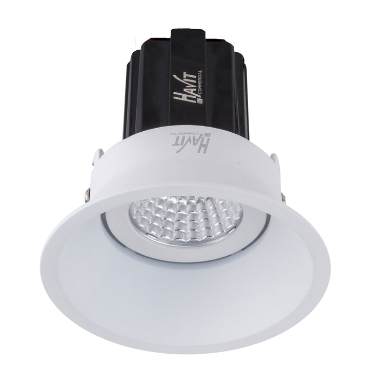HCP-81350113- White Round Deep Tilt 13w Dali Tunable Recessed LED Downlight