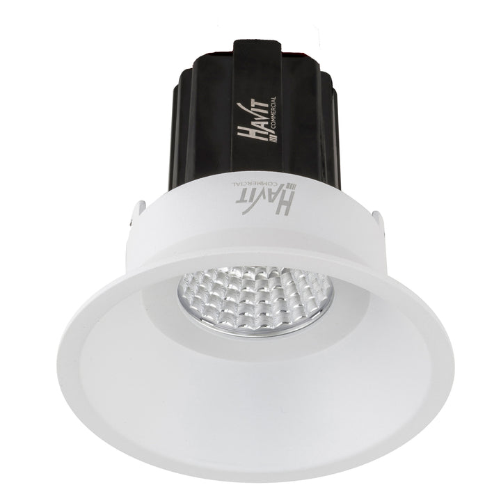 HCP-81350413 - White Round Deep Fixed 13w Dali Tunable Recessed LED Downlight
