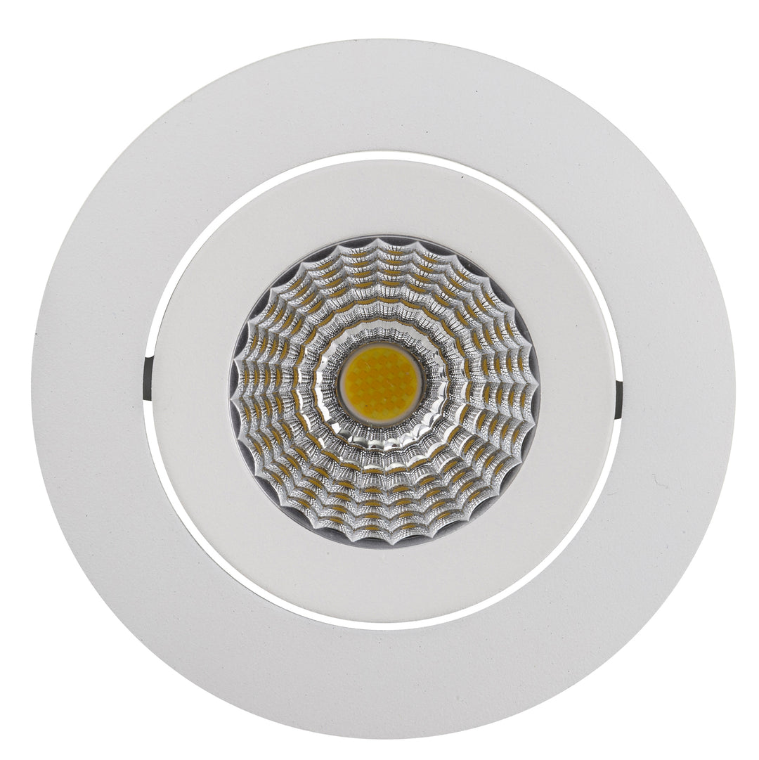 HCP-81350613 - White Round Tilt 13w Dali Tunable Recessed LED Downlight