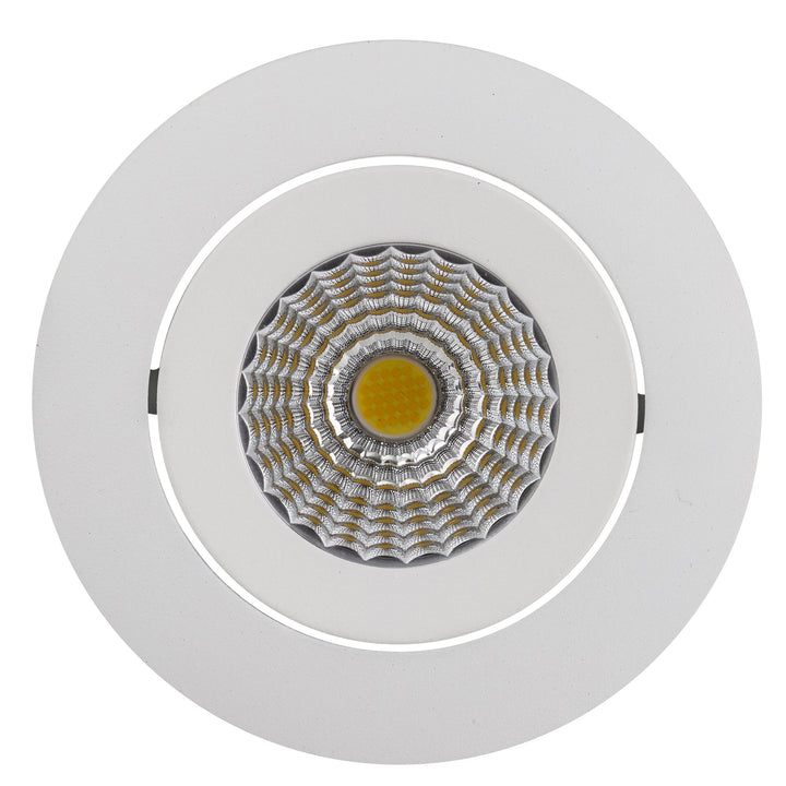 HCP-81350613 - White Round Tilt 13w Dali Tunable Recessed LED Downlight