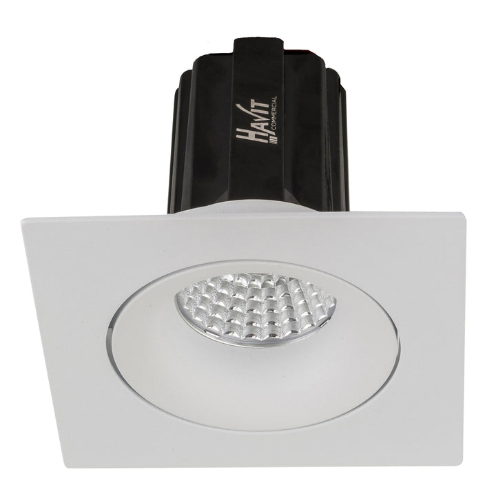 HCP-81350913 - White Square Tilt 13w Dali Tunable Recessed LED Downlight