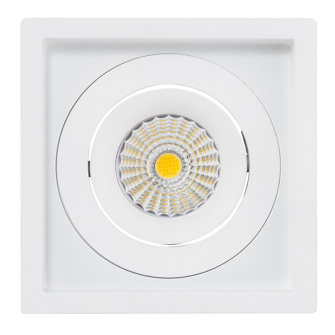 HCP-81351013 - White Square Tilt 13w Dali Tunable Recessed LED Downlight