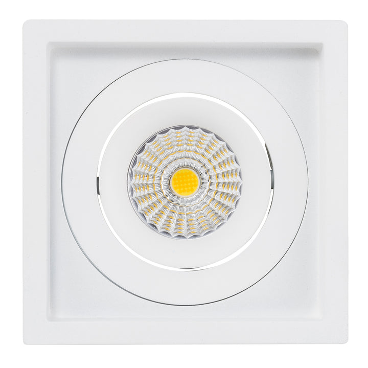 HCP-81351013 - White Square Tilt 13w Dali Tunable Recessed LED Downlight