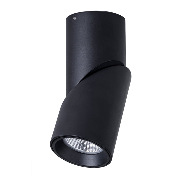HCP-8821204 - Black 12w Rotatable  Dali 2 Dimmable Surface Mounted LED Downlight