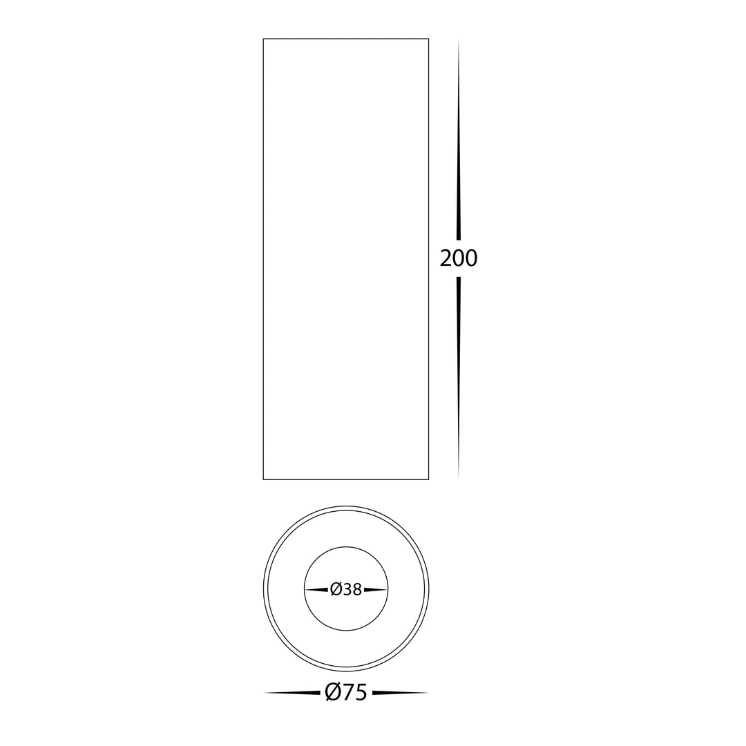 HCP-8920734 - Black 7w Dali 2 Dimmable Surface Mounted LED Downlight