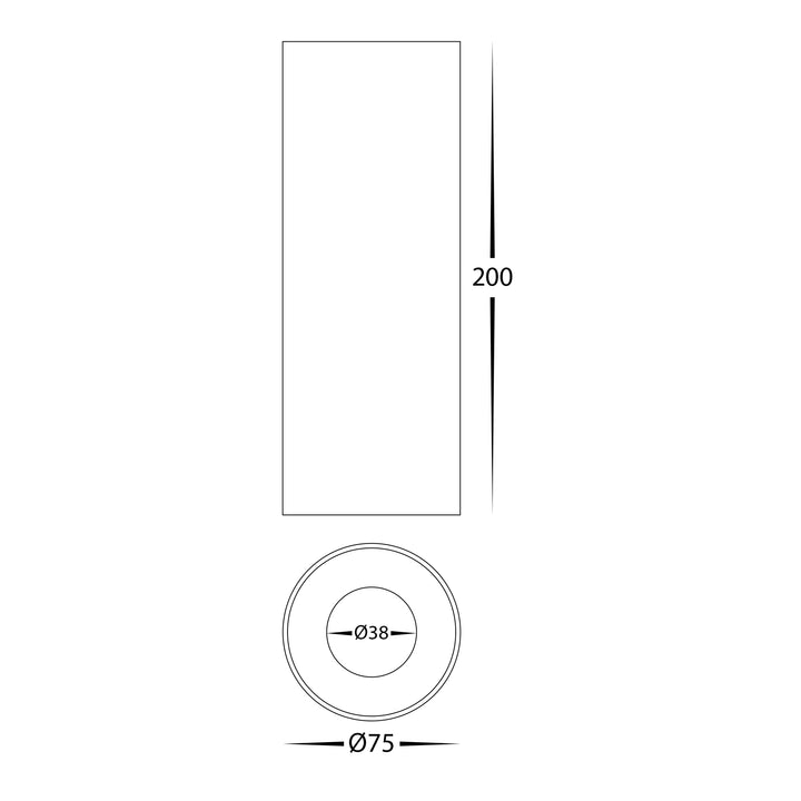 HCP-8920734 - Black 7w Dali 2 Dimmable Surface Mounted LED Downlight