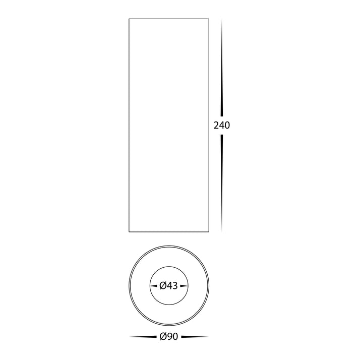 HCP-8921234 - Black 12w Dali 2 Dimmable Surface Mounted LED Downlight