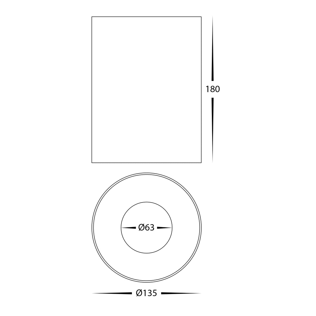 HCP-8922424 - Black 24w Dali 2 Dimmable Surface Mounted LED Downlight