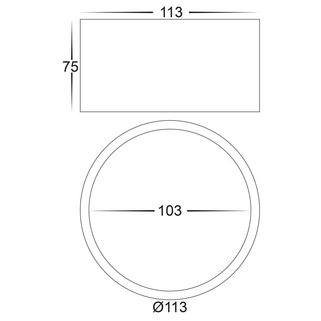 HCP-8931204 - White 12w Dali 2 Dimmable Surface Mounted LED Downlight