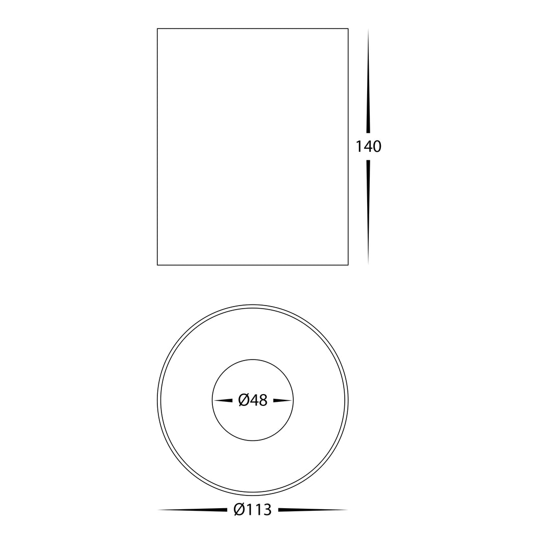 HCP-8931824 - White 18w Dali 2 Dimmable Surface Mounted LED Downlight