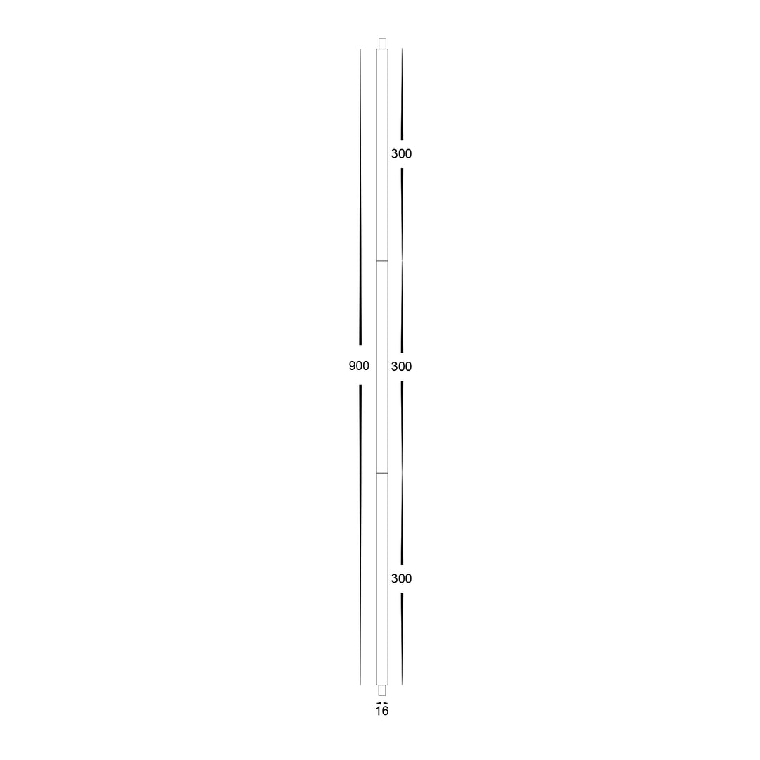 HCP-900MM-ROD-WHT - 900mm White Rod Set to Suit Dali Pendants