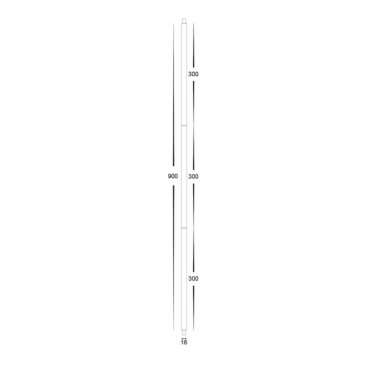 HCP-900MM-ROD-WHT - 900mm White Rod Set to Suit Dali Pendants