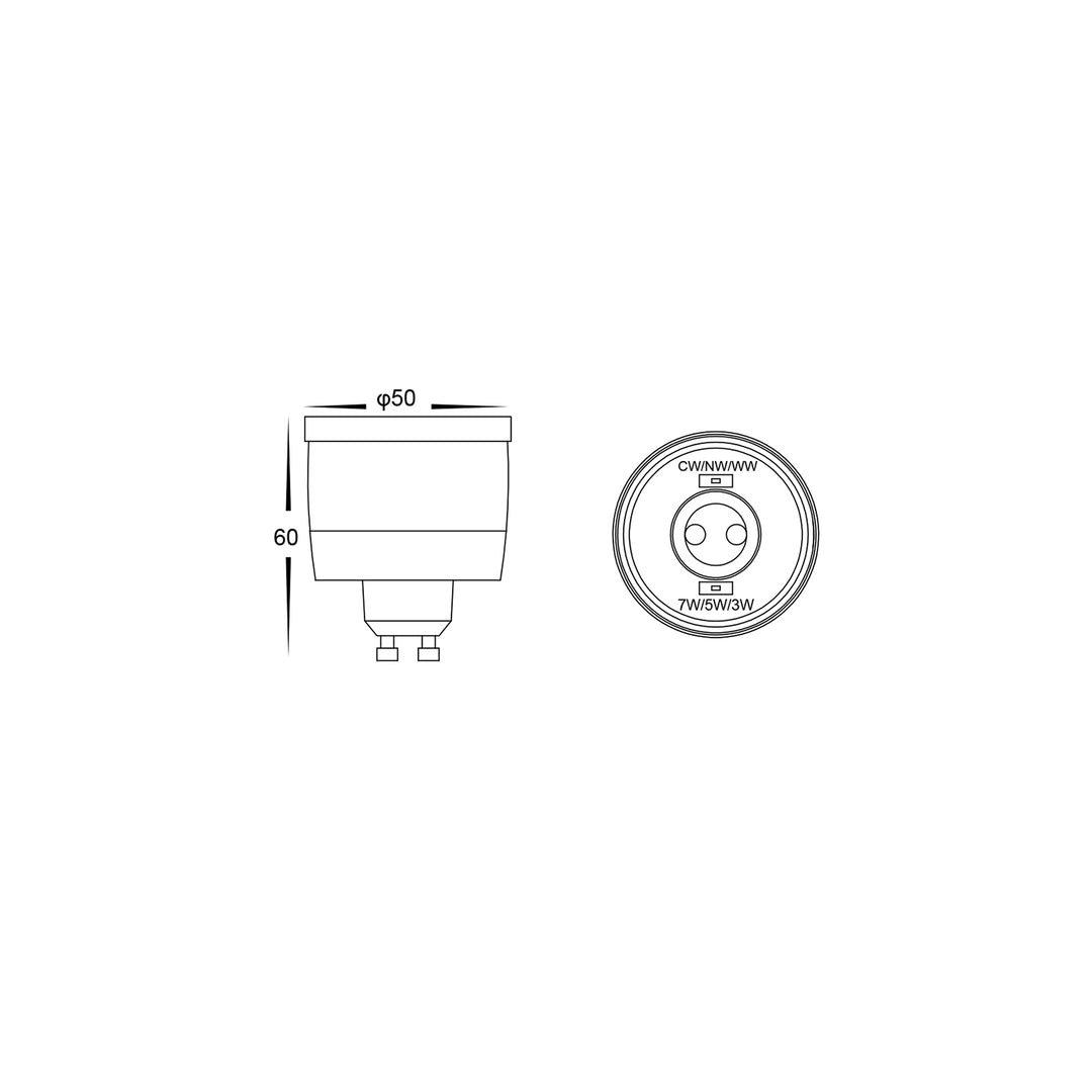 HCP-1031000 - White Single Circuit Track Head