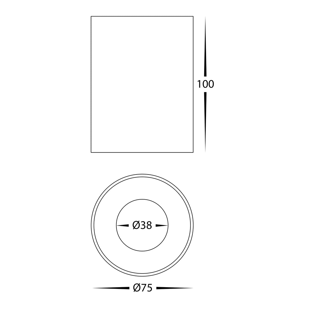 HCP-8920724 - Black 7w Dali 2 Dimmable Surface Mounted LED Downlight