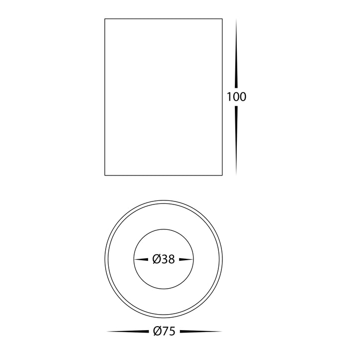 HCP-8920724 - Black 7w Dali 2 Dimmable Surface Mounted LED Downlight