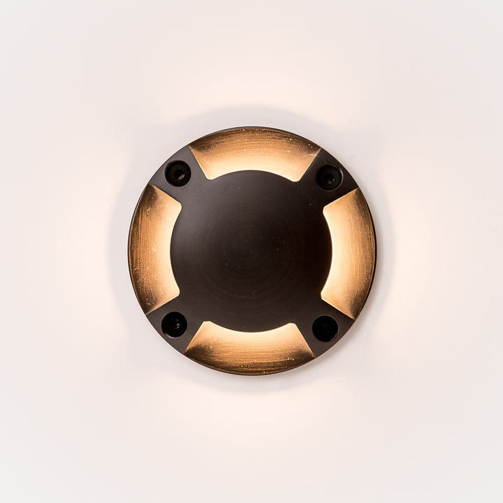 HCP-276420 - 1.5w Four Way Antique Brass Directional Deck Lights